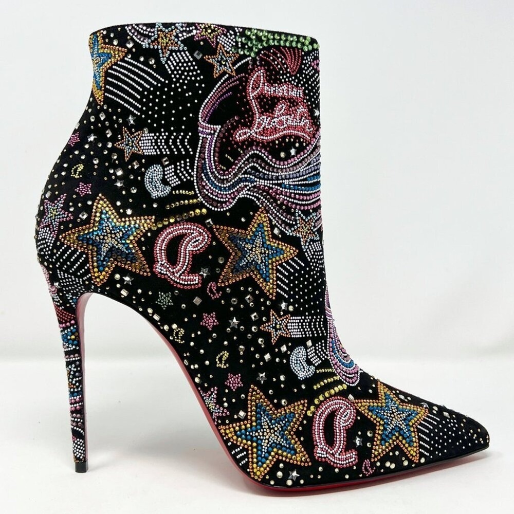 Christian Louboutin Starlight Strass Crystal Boots 40 - Picture 3 of 8